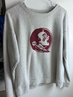 J. America Gray Crewneck Sweater FSU Florida State University